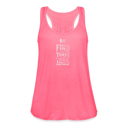 Find Your Trail Topo: National Trails Day - Women's Flowy Tank Top by Bella