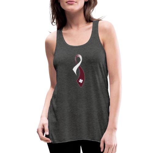 TB Head and Neck Cancer Awareness Ribbon - Women's Flowy Tank Top by Bella
