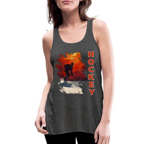 Hockey Vibes - Women's Flowy Tank Top by Bella