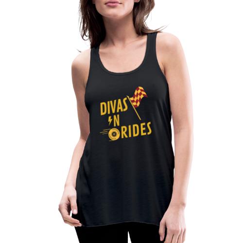 Divas-N-Rides Road Trip Graphics - Women's Flowy Tank Top by Bella