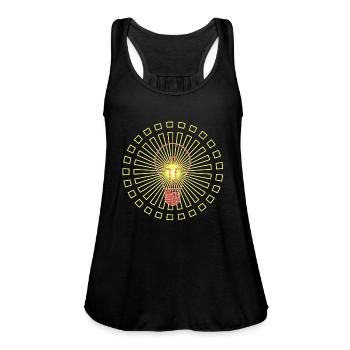 Be A Light - Women's Flowy Tank Top by Bella - royal blue - Front - Julia (174cm)
