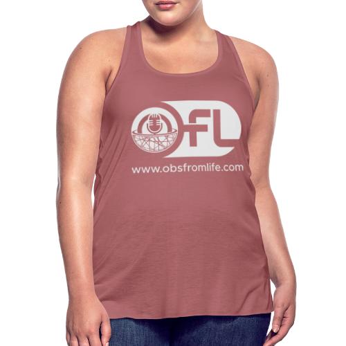 Observations from Life Logo with Web Address - Women's Flowy Tank Top by Bella