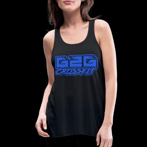 G2G CrossFit Blue Half Logo - Women's Flowy Tank Top by Bella