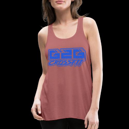 G2G CrossFit Blue Half Logo - Women's Flowy Tank Top by Bella