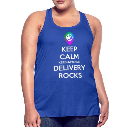 Keep Calm KC2Go Delivery Rocks - Women's Flowy Tank Top by Bella