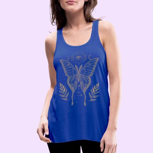 Third Eye Butterfly - Moon Cycle Design - Women's Flowy Tank Top by Bella