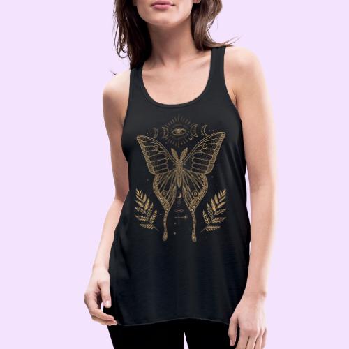 Third Eye Butterfly - Moon Cycle Design - Women's Flowy Tank Top by Bella
