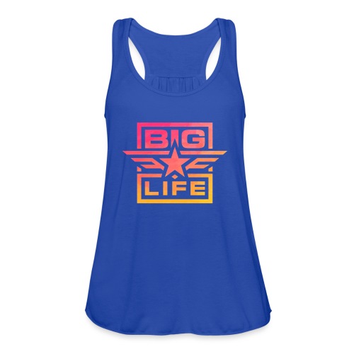 Big Life Pink/Yellow - Women's Flowy Tank Top by Bella