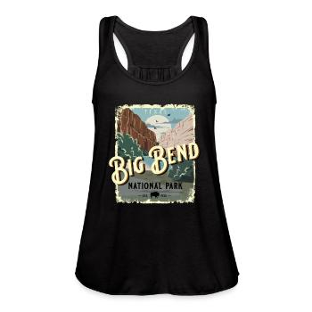 Big Bend National Park Texas Travel Style - Women's Flowy Tank Top by Bella -  - Front - Julia (174cm)