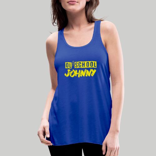 Ol' School Johnny Logo in Yellow - Women's Flowy Tank Top by Bella