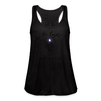 Be The Light - Women's Flowy Tank Top by Bella - royal blue - Front - Julia (174cm)