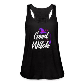 Good Witch Halloween Witches - Women's Flowy Tank Top by Bella - royal blue - Front - Julia (174cm)