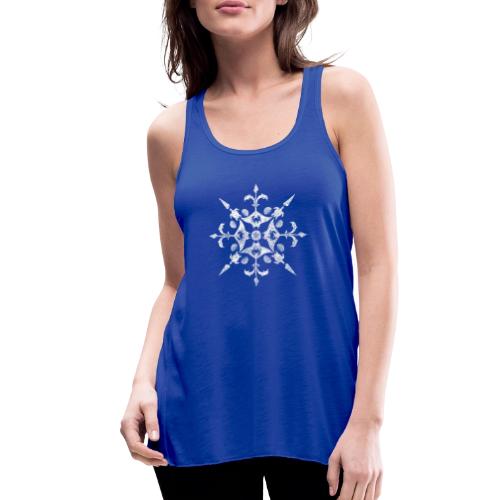Coastal Christmas Snowflake White - Women's Flowy Tank Top by Bella