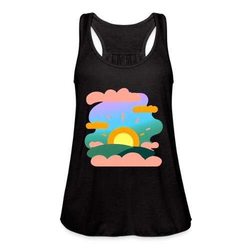 Rise and Shine - Women's Flowy Tank Top by Bella
