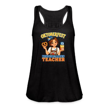 Oktoberfest Kindergarten Teacher - Women's Flowy Tank Top by Bella - royal blue - Front - Julia (174cm)