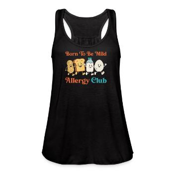 Funny Allergy Club Born Mild Weak Food Allergic - Women's Flowy Tank Top by Bella - royal blue - Front - Julia (174cm)