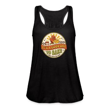 Good Day to Bake Badge - Women's Flowy Tank Top by Bella -  - Front - Julia (174cm)