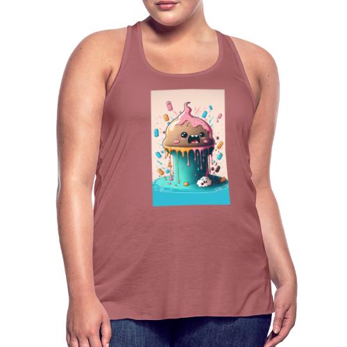 Cake Caricature - January 1st Dessert Psychedelics - Women's Flowy Tank Top by Bella