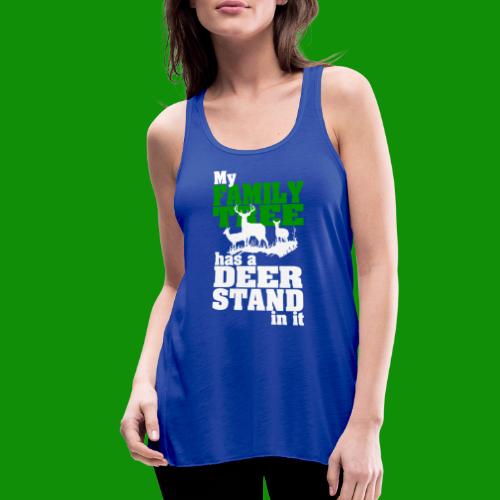 Deer Stand Family Tree - Women's Flowy Tank Top by Bella