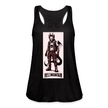 HELLMOUNTAIN #4 - Women's Flowy Tank Top by Bella - royal blue - Front - Julia (174cm)