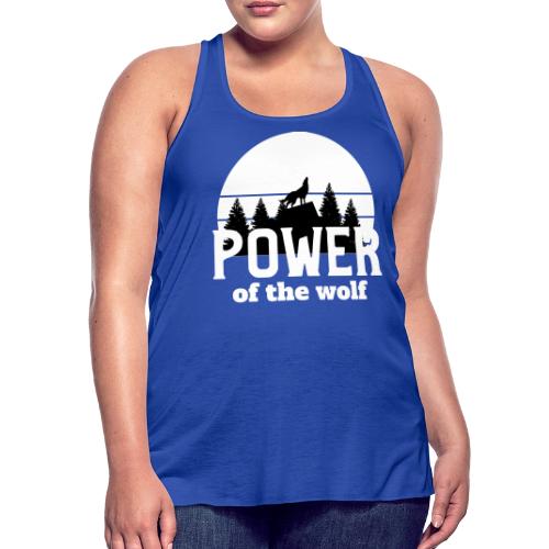Power Of The Wolf - Women's Flowy Tank Top by Bella