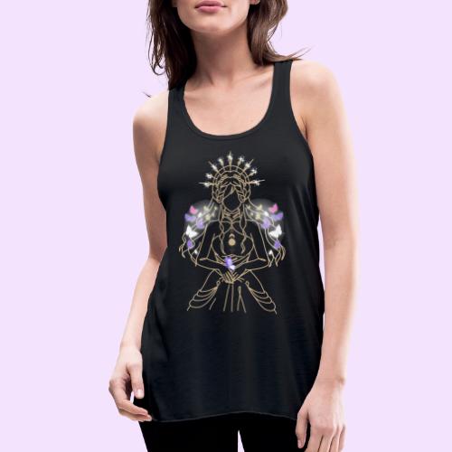 Ancient Butterfly Goddess - Fairytale Design - Women's Flowy Tank Top by Bella