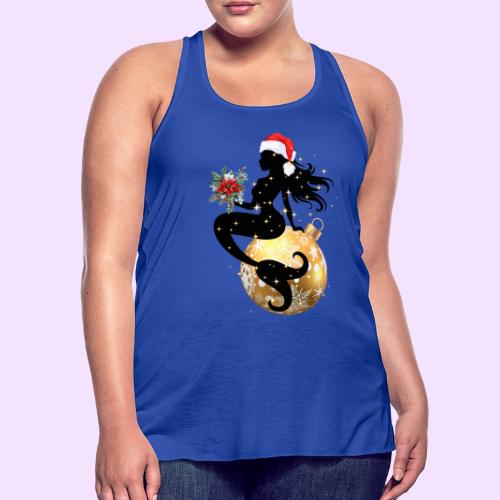 Merry Mermaid - Christmas Edition Design - Women's Flowy Tank Top by Bella