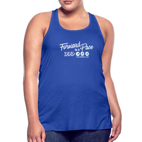 Forward Is a Pace Blue - Women's Flowy Tank Top by Bella