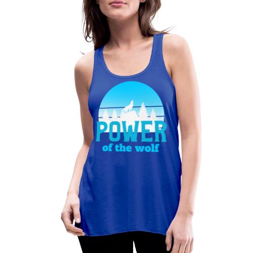 Power Of The Wolf - Women's Flowy Tank Top by Bella