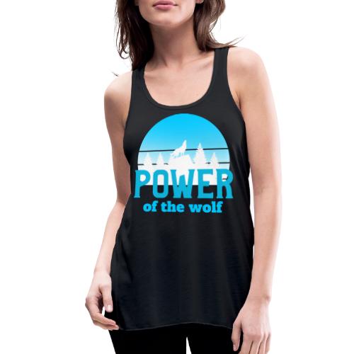 Power Of The Wolf - Women's Flowy Tank Top by Bella