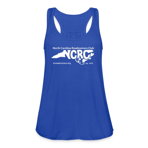 NCRC White Logo1 - Women's Flowy Tank Top by Bella