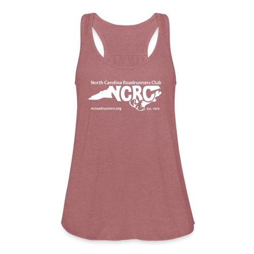 NCRC White Logo1 - Women's Flowy Tank Top by Bella