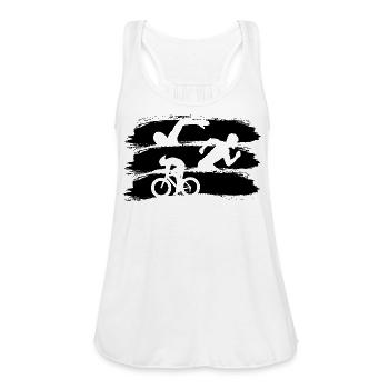 Triathlon - Women's Flowy Tank Top by Bella - white - Front - Julia (174cm)