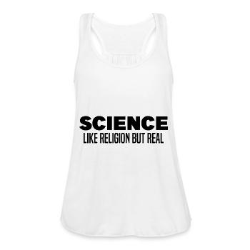 Anti Religion - Women's Flowy Tank Top by Bella - white - Front - Julia (174cm)