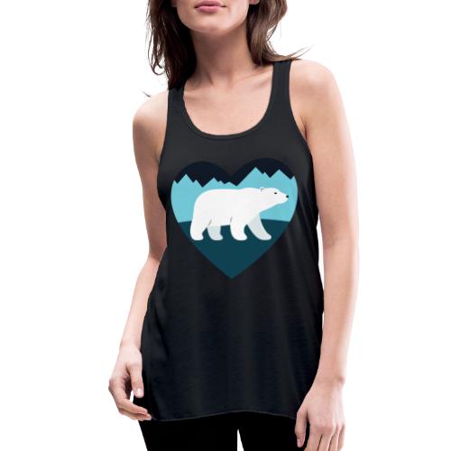Polar Bear Love - Women's Flowy Tank Top by Bella