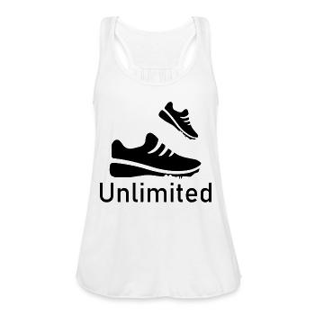 Triathlon - Women's Flowy Tank Top by Bella - white - Front - Julia (174cm)