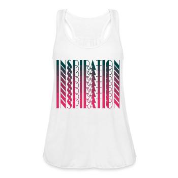 Inspiration - Women's Flowy Tank Top by Bella - white - Front - Julia (174cm)