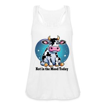 Not in the Mood Today - Women's Flowy Tank Top by Bella - white - Front - Julia (174cm)