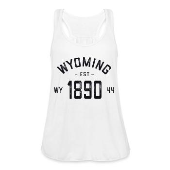 Wyoming Wyoming Wy Usa - Women's Flowy Tank Top by Bella - white - Front - Julia (174cm)