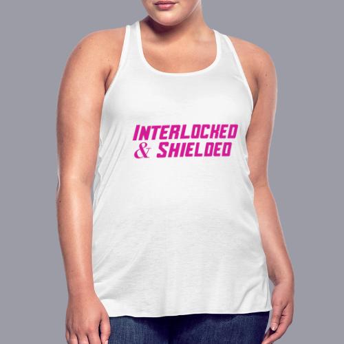 INTERLOCKED & SHIELDED - FUCHSIA DESIGN - Women's Flowy Tank Top by Bella