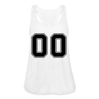 Number Zero 00 - Women's Flowy Tank Top by Bella - white - Front - Julia (174cm)