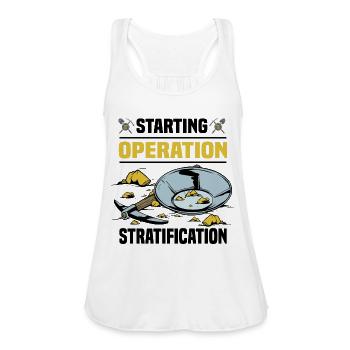 Gold panning - Women's Flowy Tank Top by Bella - white - Front - Julia (174cm)