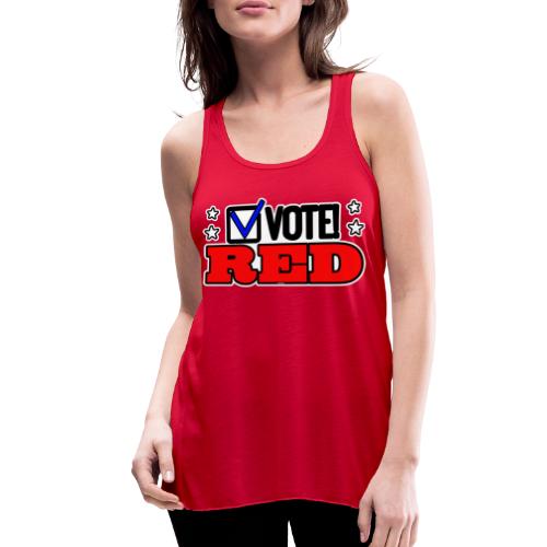VOTE RED - Women's Flowy Tank Top by Bella