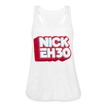 nick eh 30 - Women's Flowy Tank Top by Bella - white - Front - Julia (174cm)