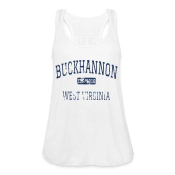 Tv Hannon Meme - Women's Flowy Tank Top by Bella - white - Front - Julia (174cm)