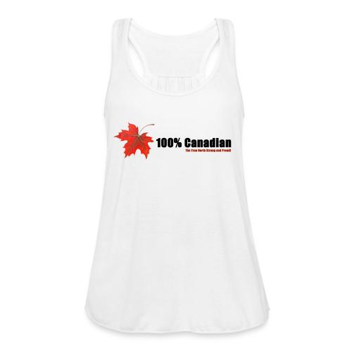 100% Canadian - Women's Flowy Tank Top by Bella