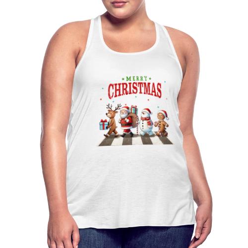 Christmas Collection - Piano Crossing #2 - Women's Flowy Tank Top by Bella