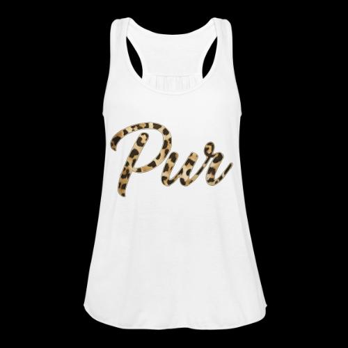 Pur Script - Women's Flowy Tank Top by Bella