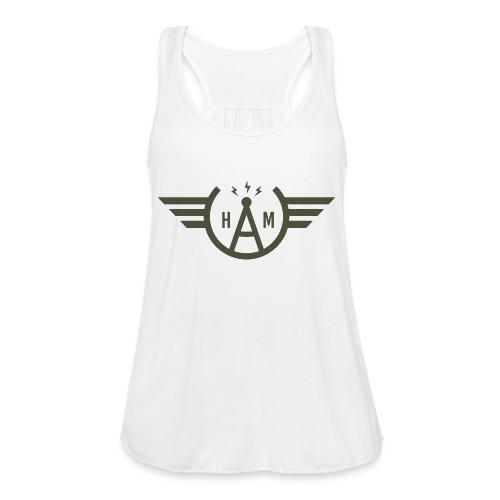 Doug's Ham Radio Winged Emblem - AB5FG - Women's Flowy Tank Top by Bella
