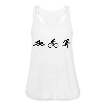 Triathlon - Women's Flowy Tank Top by Bella - white - Front - Julia (174cm)